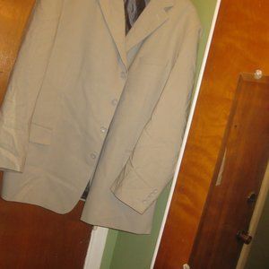 Men's Merino wool lt grey suit coat sz 46 R